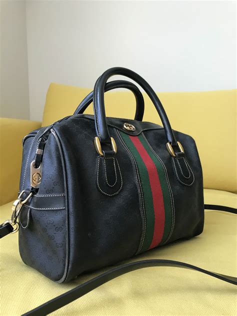 gucci boston bag black price|gucci boston bag vintage.